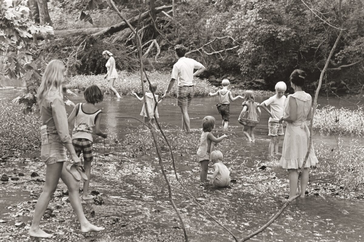 Playing in the Eno River