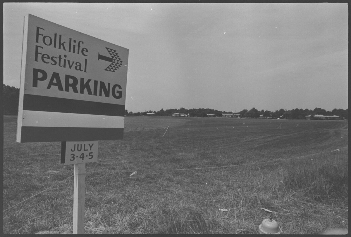 Festival Parking Sign