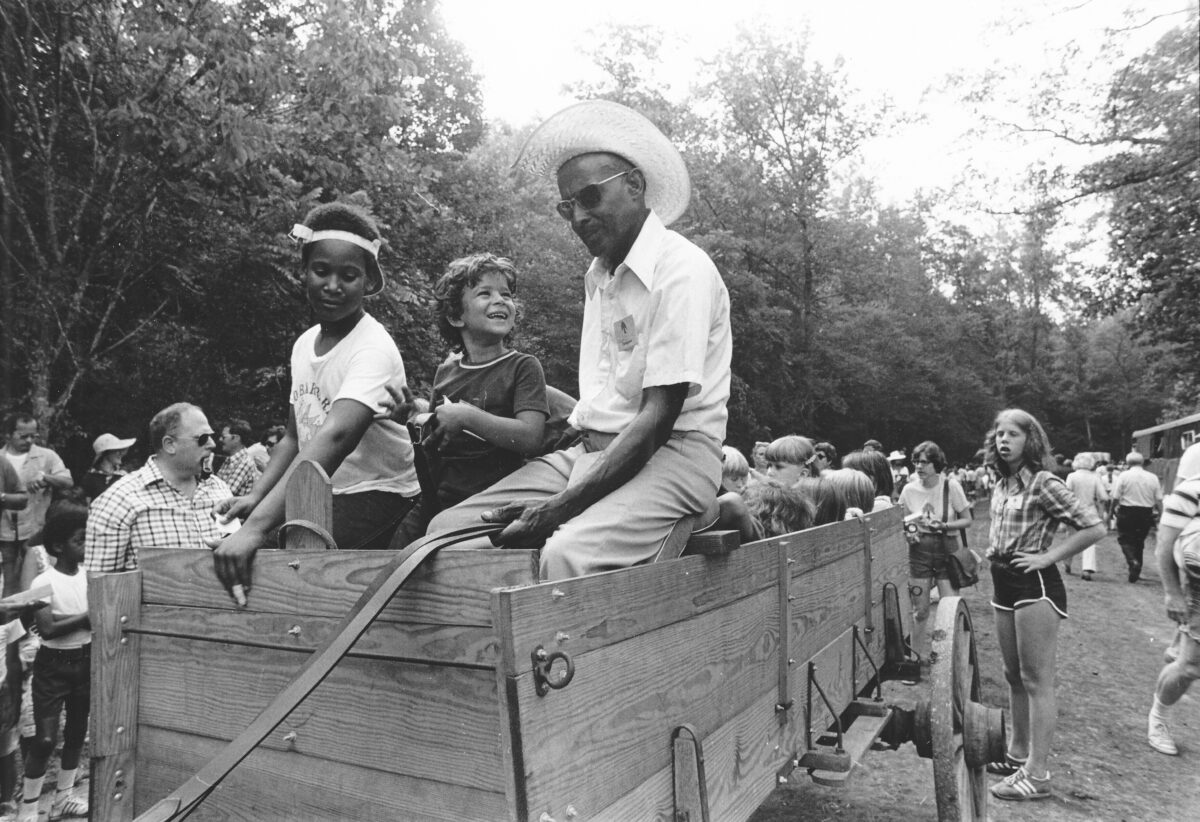 Enjoying a Hayride