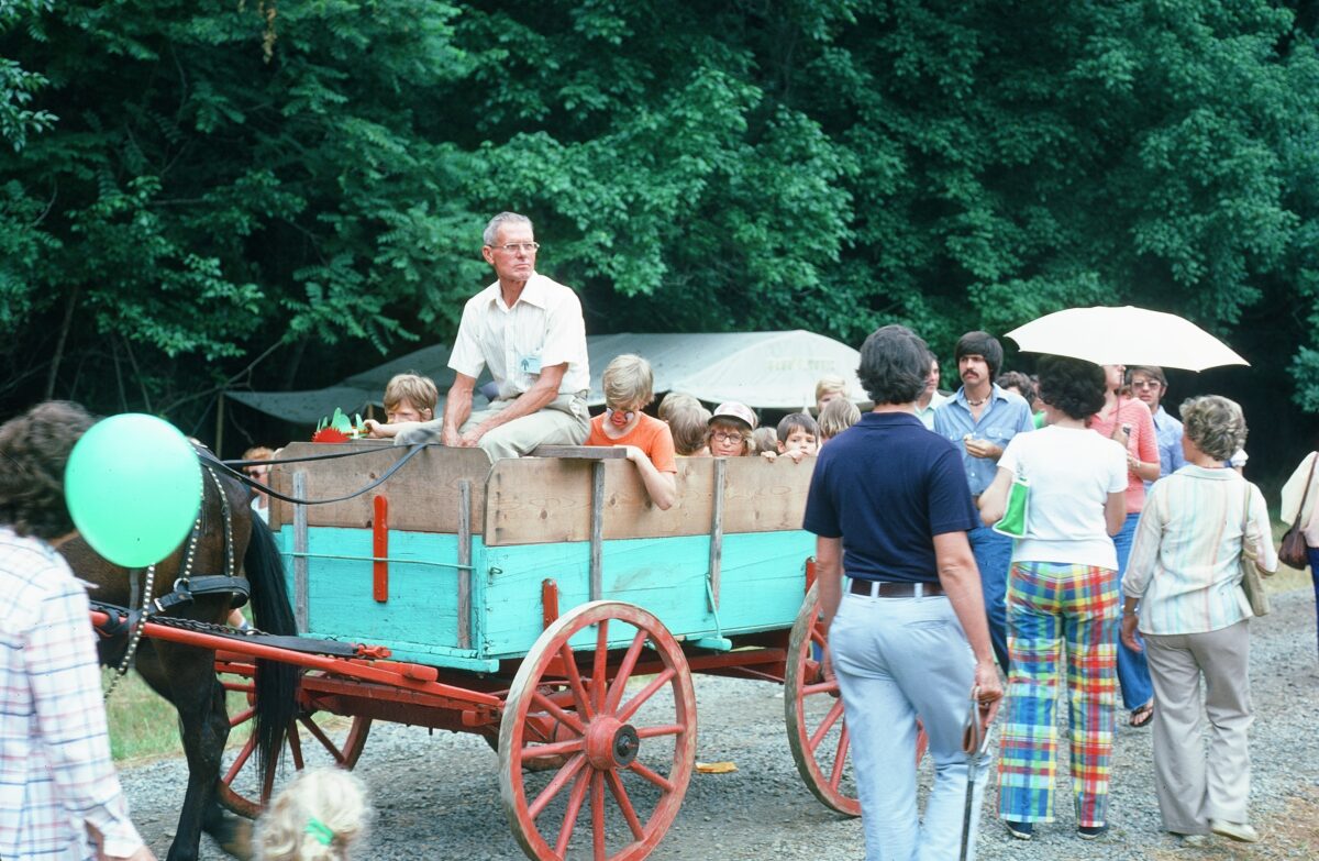 Enjoying a Hayride