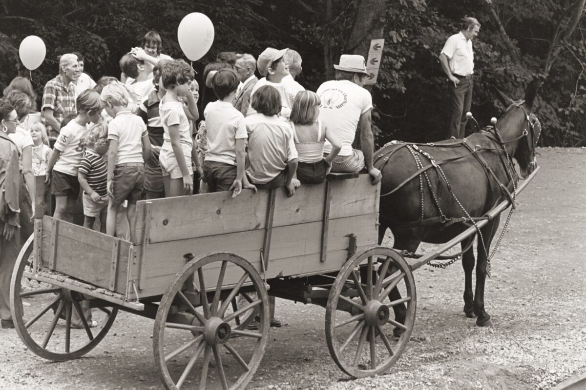 Enjoying a Hayride