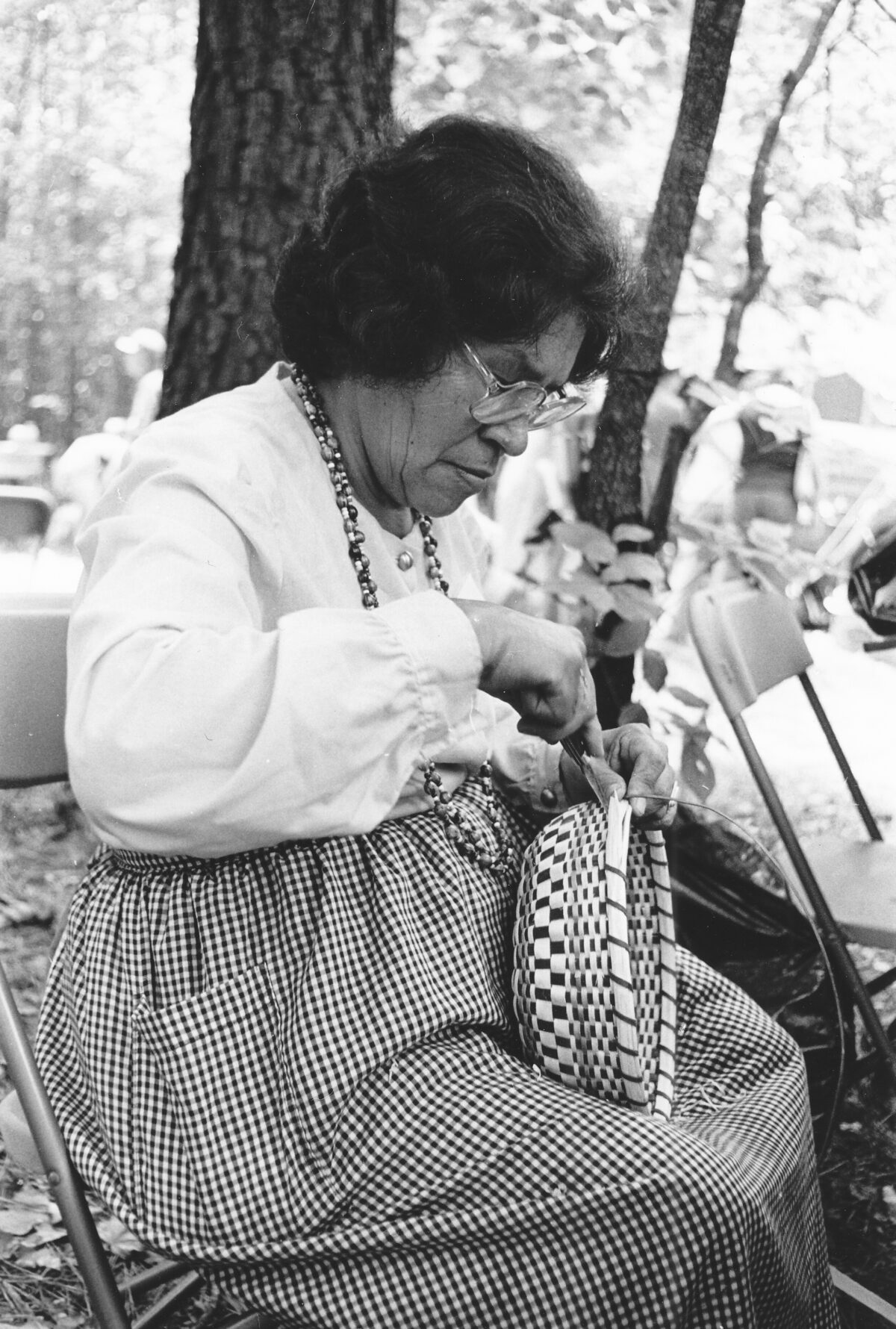 Juanita Wolf, Cherokee Basket Weaving