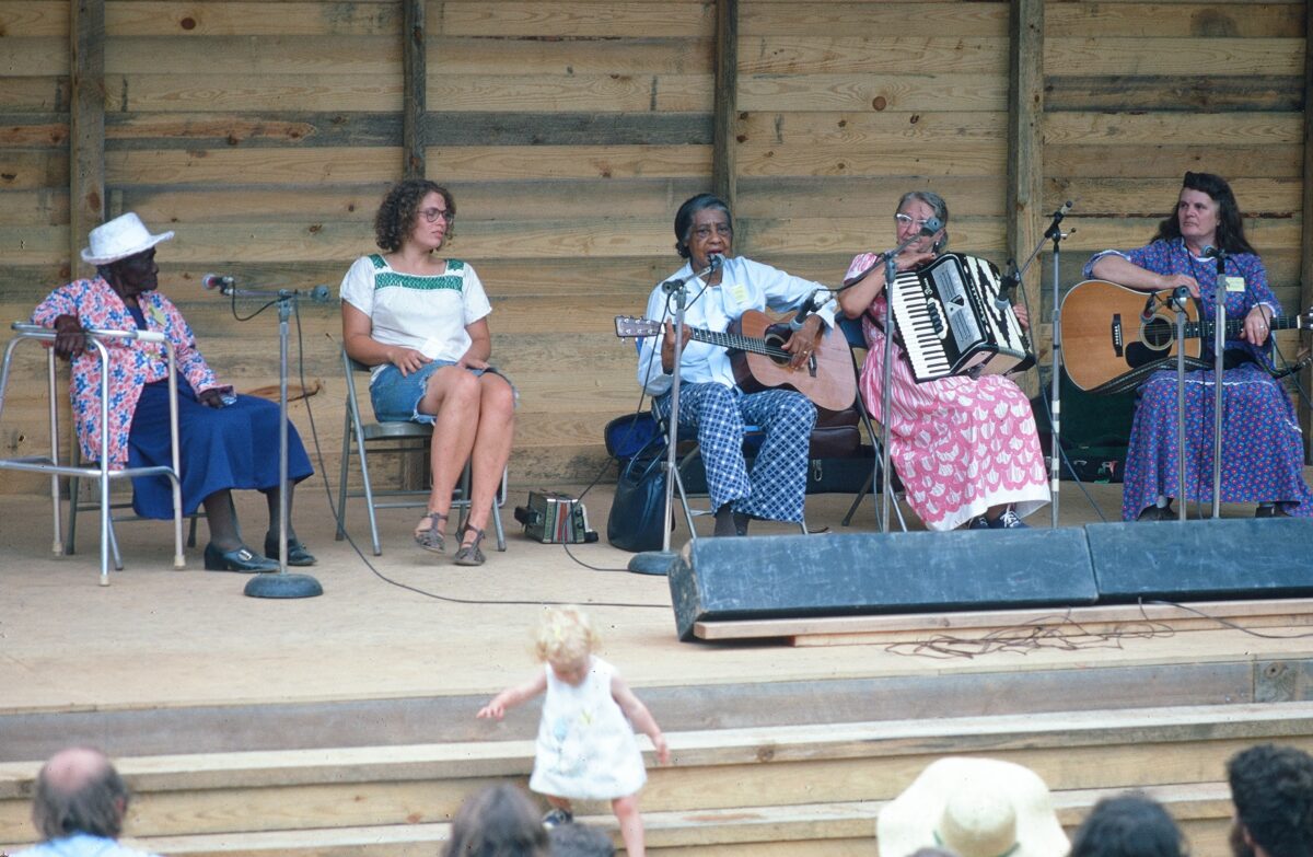 Lula Watson, Joan Fenton, Elizabeth Cotten, Orna Ball, and Ola Belle Reed